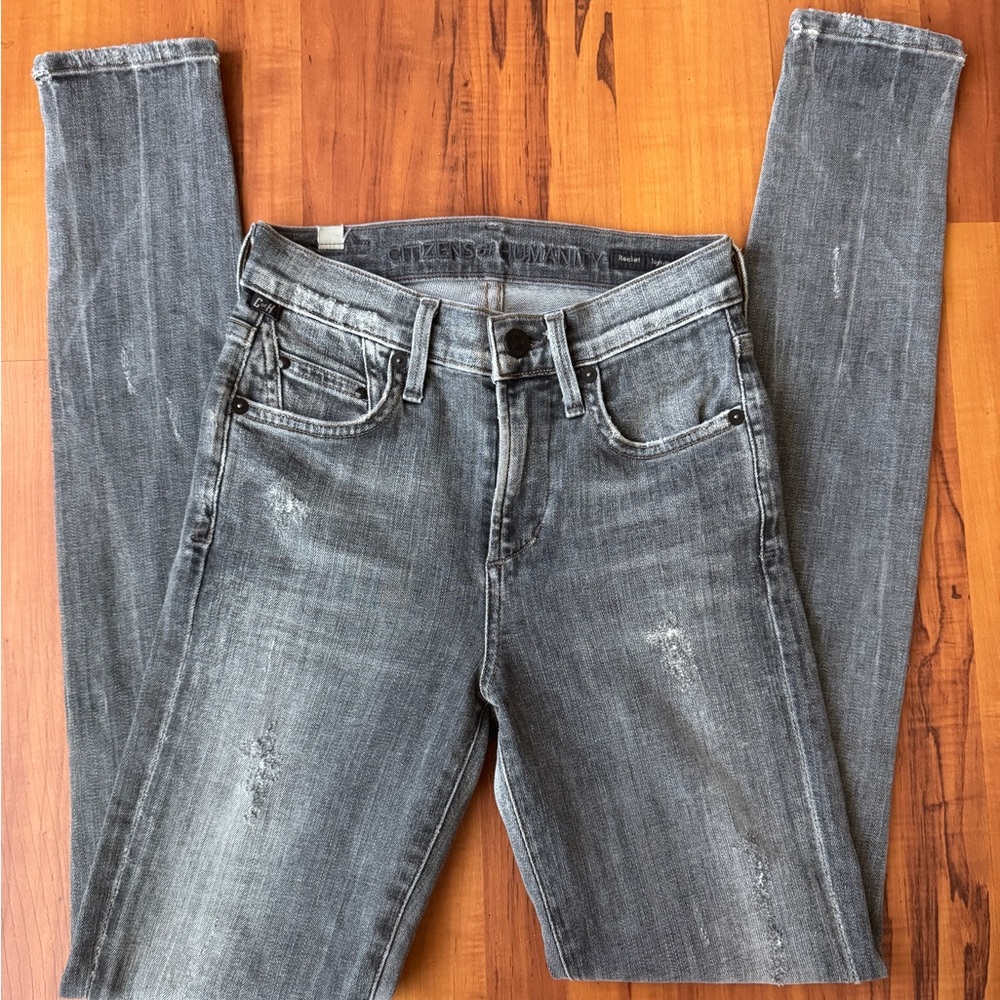 Stylish Gray Denim Jeans